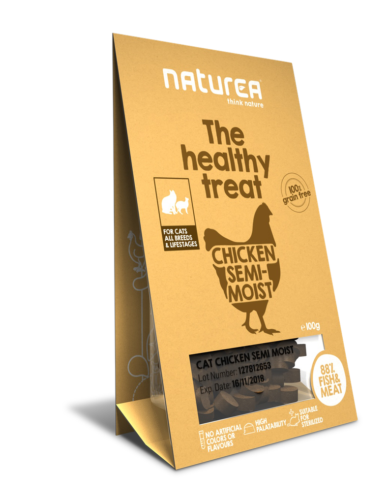 [TRC01] Treats Cat Chicken Semi-Moist