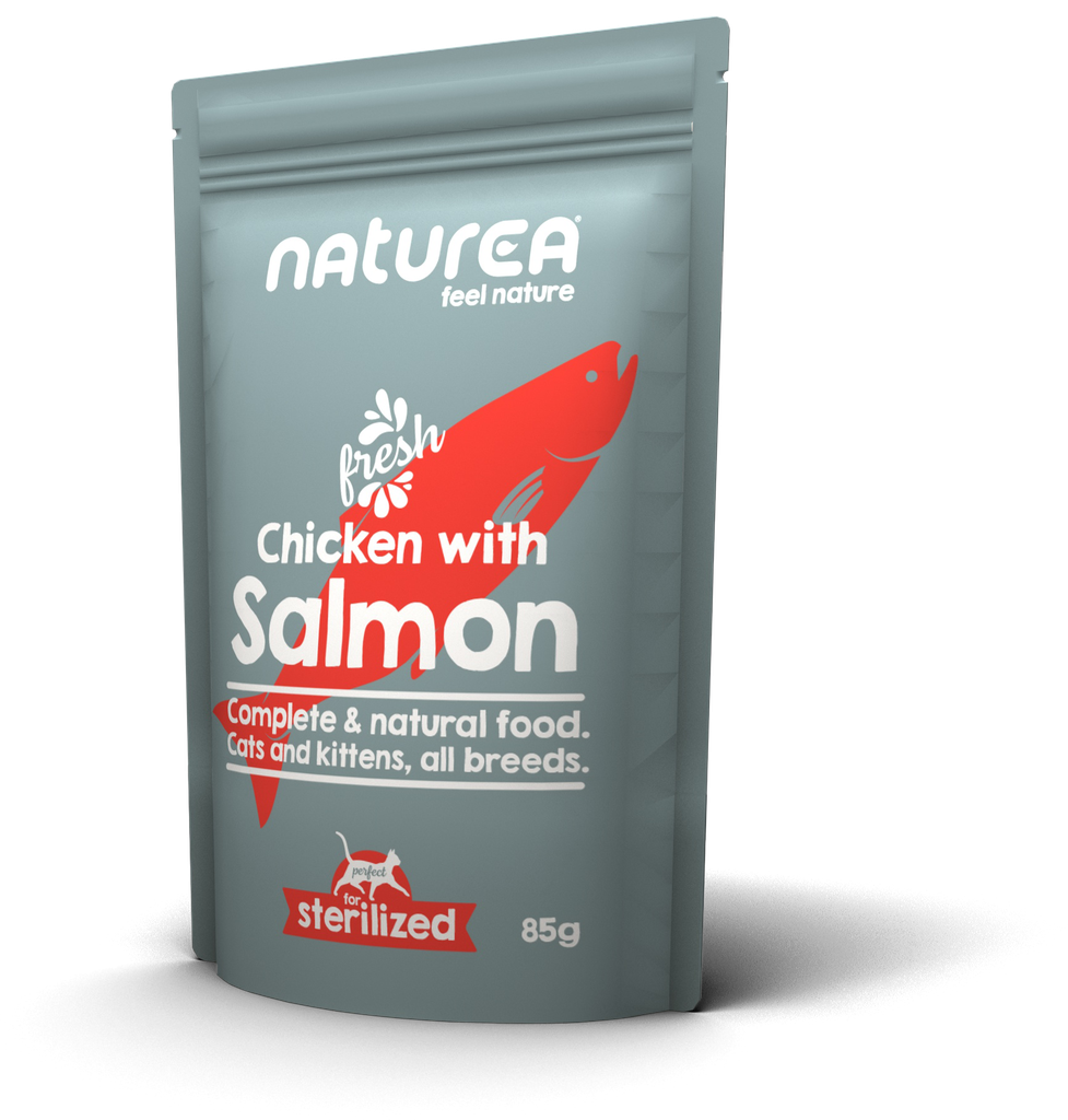 [WEC02] Wet Food Cat Chicken with Salmon pouch