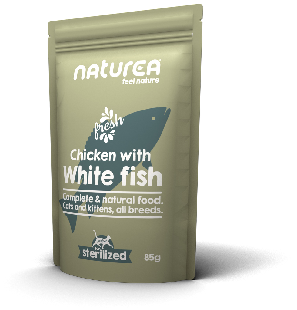 [WEC03] Wet Food Cat Chicken with White Fish pouch